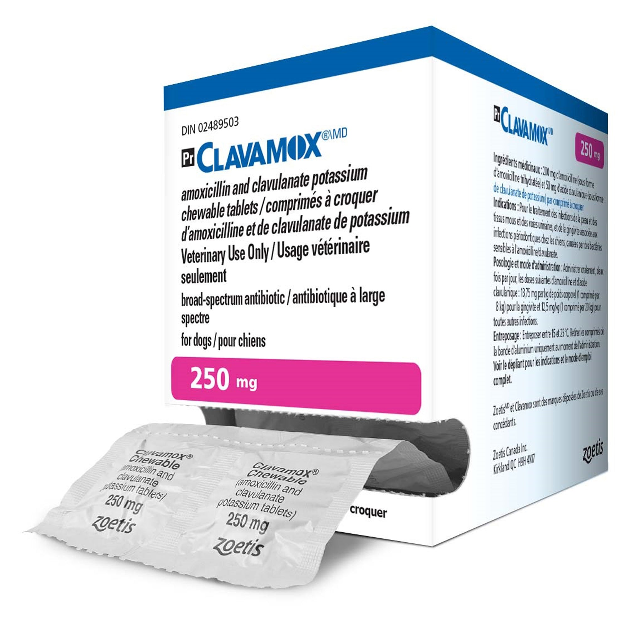 Clavamox (amoxicillin / clavulanate) Tablet - 125 mg