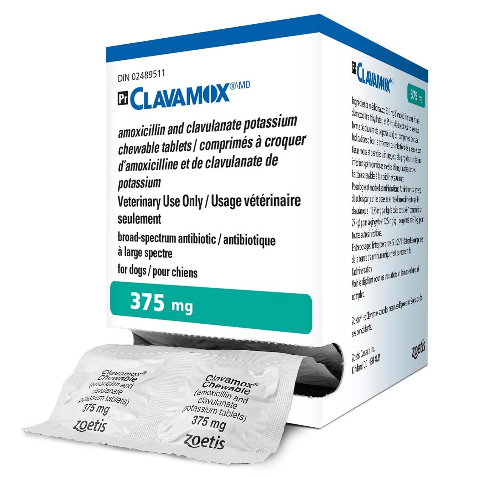 Clavamox (amoxicillin / clavulanate) Tablet - 125 mg