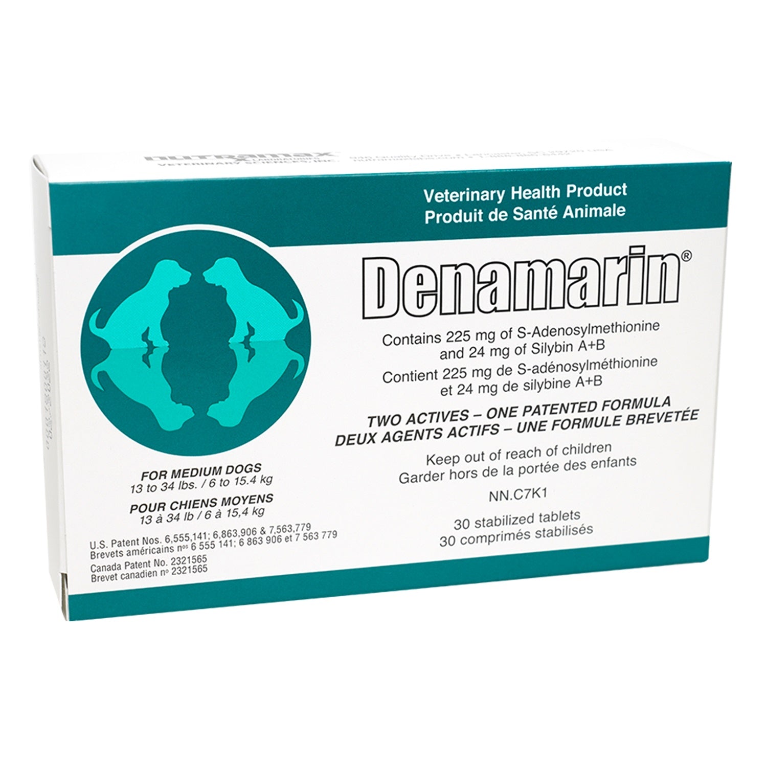 Denamarin Liver Health Supplement Chewable Tablets For Cats & Small Dogs 30 Count