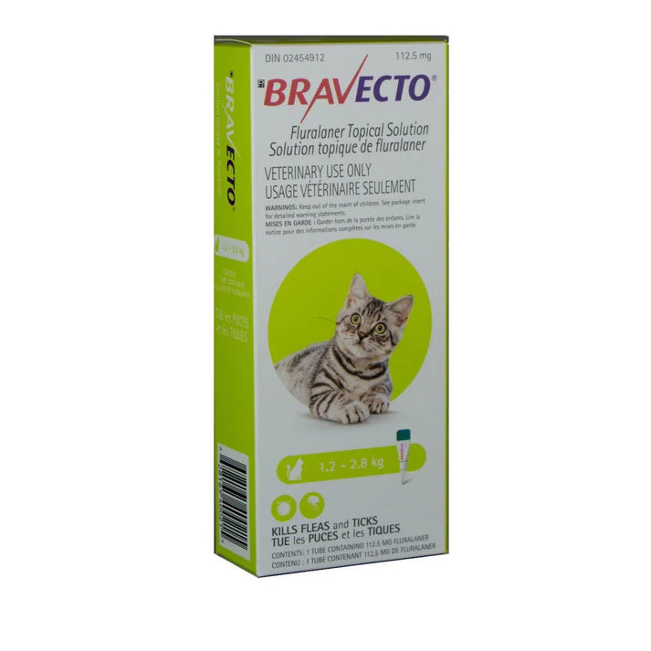 Bravecto Topical Solution For Cats1.18 To 2.81 Kg (Lime)