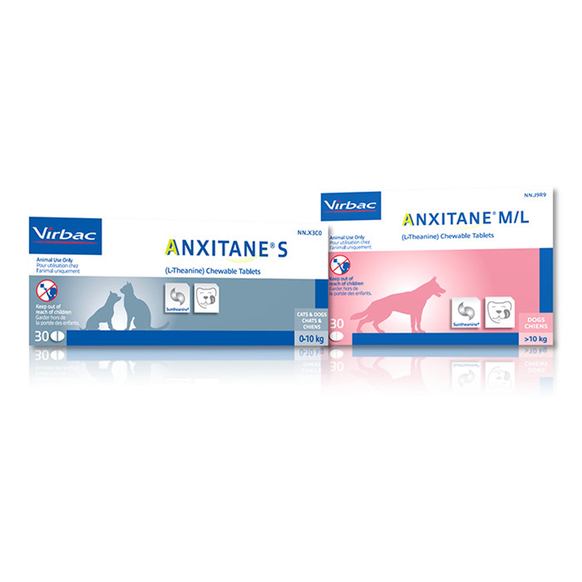 Anxitane (L-Theanine) Chewable Tablets 30 Count - Cats & Dogs Below 10 kg
