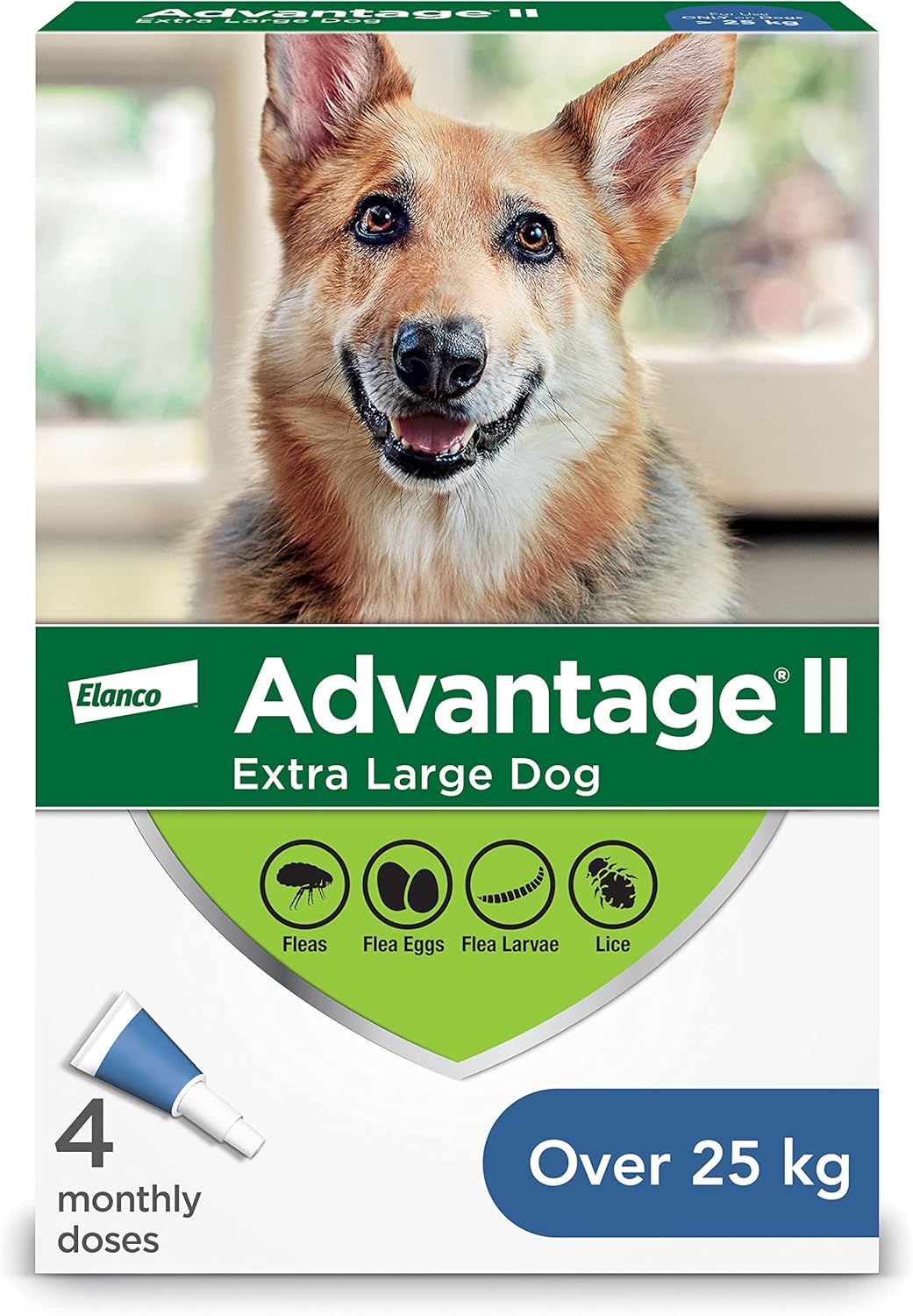 Advantage II Flea Treatment For Dogs Over 25 Kg (Blue)