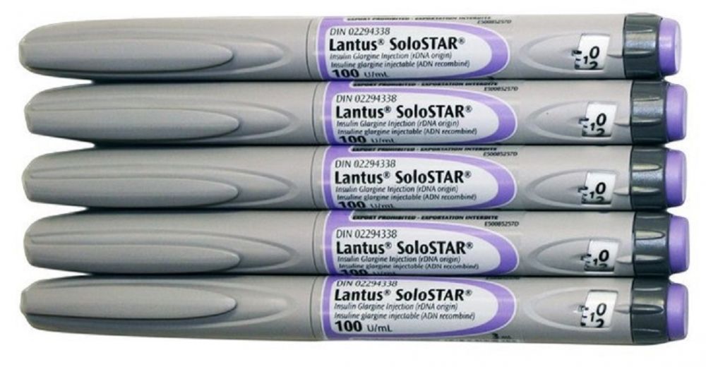 Lantus Solostar (insulin glargine) 100 units/mL Pen (3 mL each pen - 5 pens per pack)
