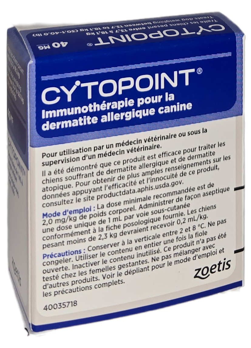 Cytopoint (lokivetmab) 40 mg/mL Injectable