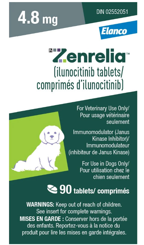 Zenrelia (Ilunocitinib) Allergy Relief Tablets for Dogs