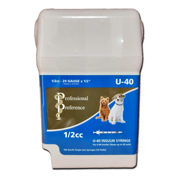 Professional Preference Dispenser & Sharps Container 100 Syringes U-40 29G