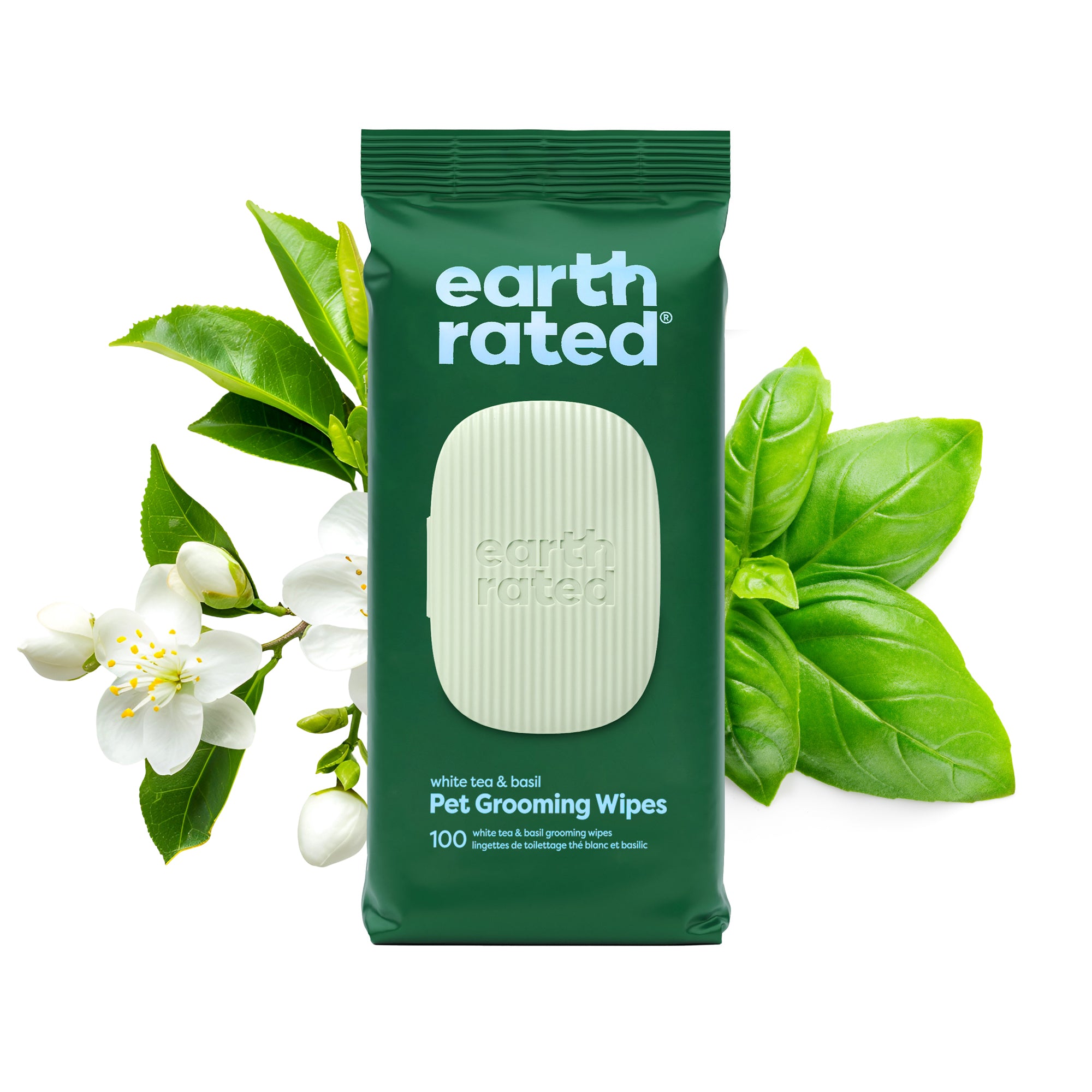 Earth Rated Textured Pet Grooming Wipes 100 Count