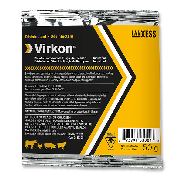Virkon Disinfectant Virucide Fungicide Cleaner Powder