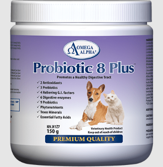 Omega Alpha Probiotic 8 Plus Supplement For Cats & Dogs