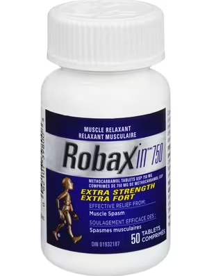 Robaxin (Methocarbamol) Extra Strength 750 mg 50 Count