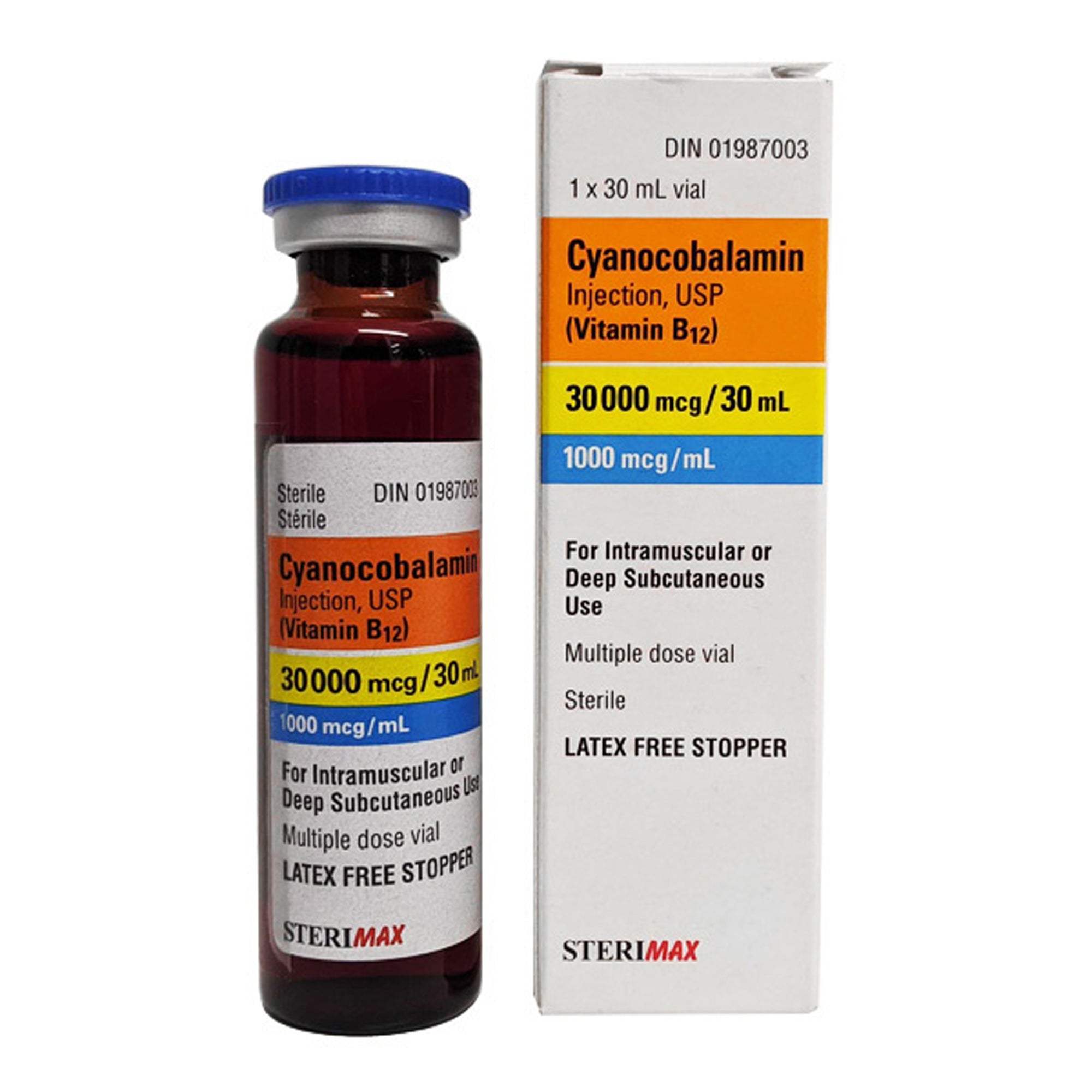 SteriMax Cyanocobalamin Vitamin B12 1000 mcg/mL SteriMax Cyanocobalamin Vitamin B12 1000 mcg/mL