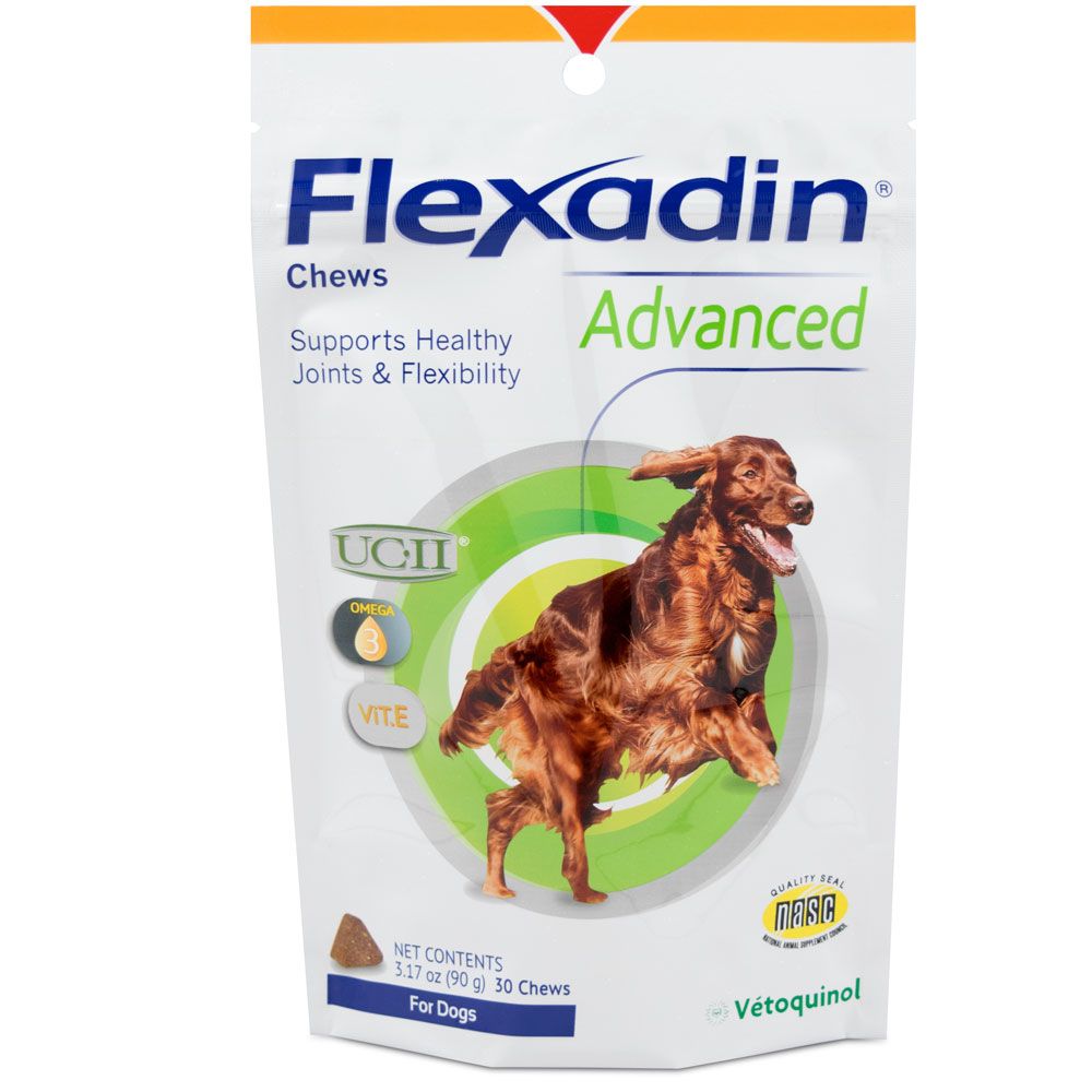 Flexadin Advanced Healthy Joint Health Supplement Chews With Boswellia For Dogs