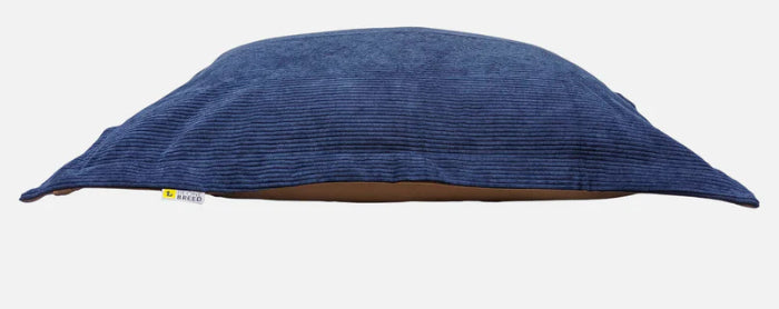 Lit pour chien Coussin Nuage Réversible Bleu & Cognac