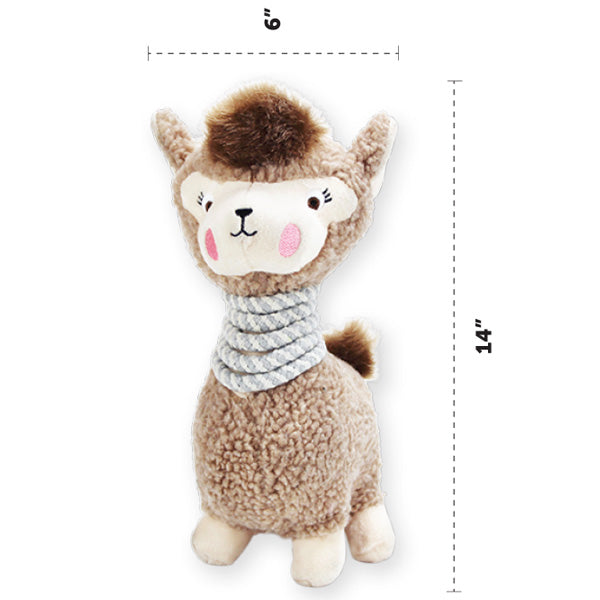 Rope Neck Dog Toy Lola The Llama