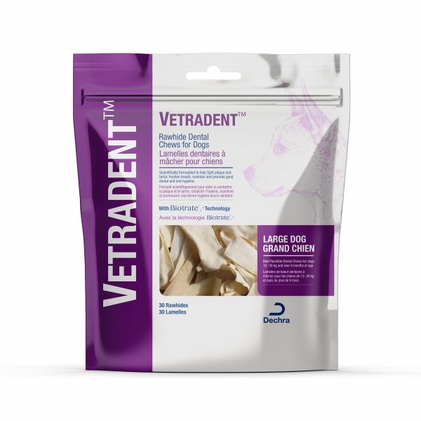 Vetradent Rawhide Dental Chews for Dogs - X-Large