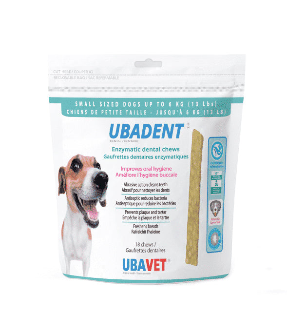 UbaDent Enzymatic Dental Chews For Dogs 18 Count