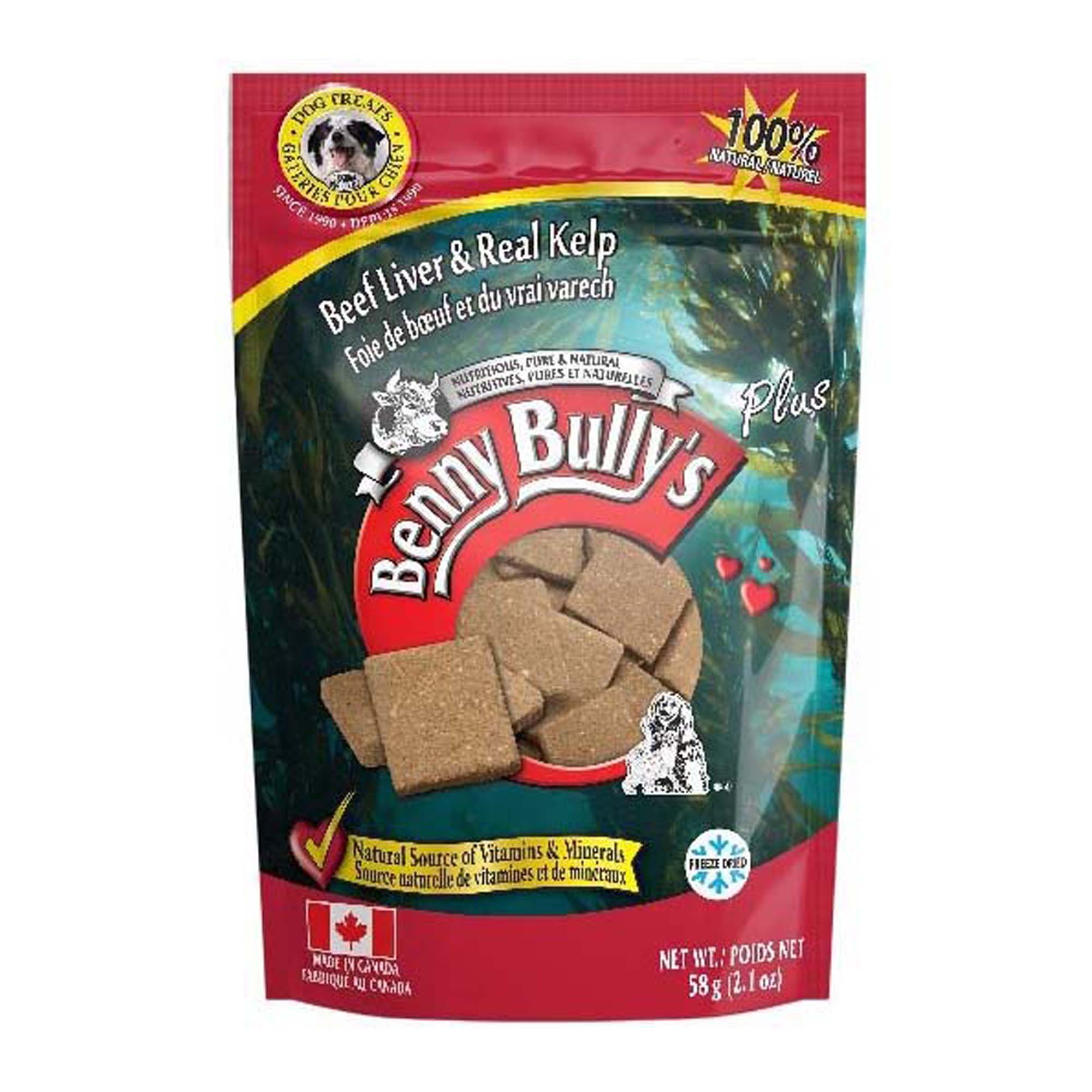 Benny Bully's Beef Liver Plus Dog Treats - Cranberry