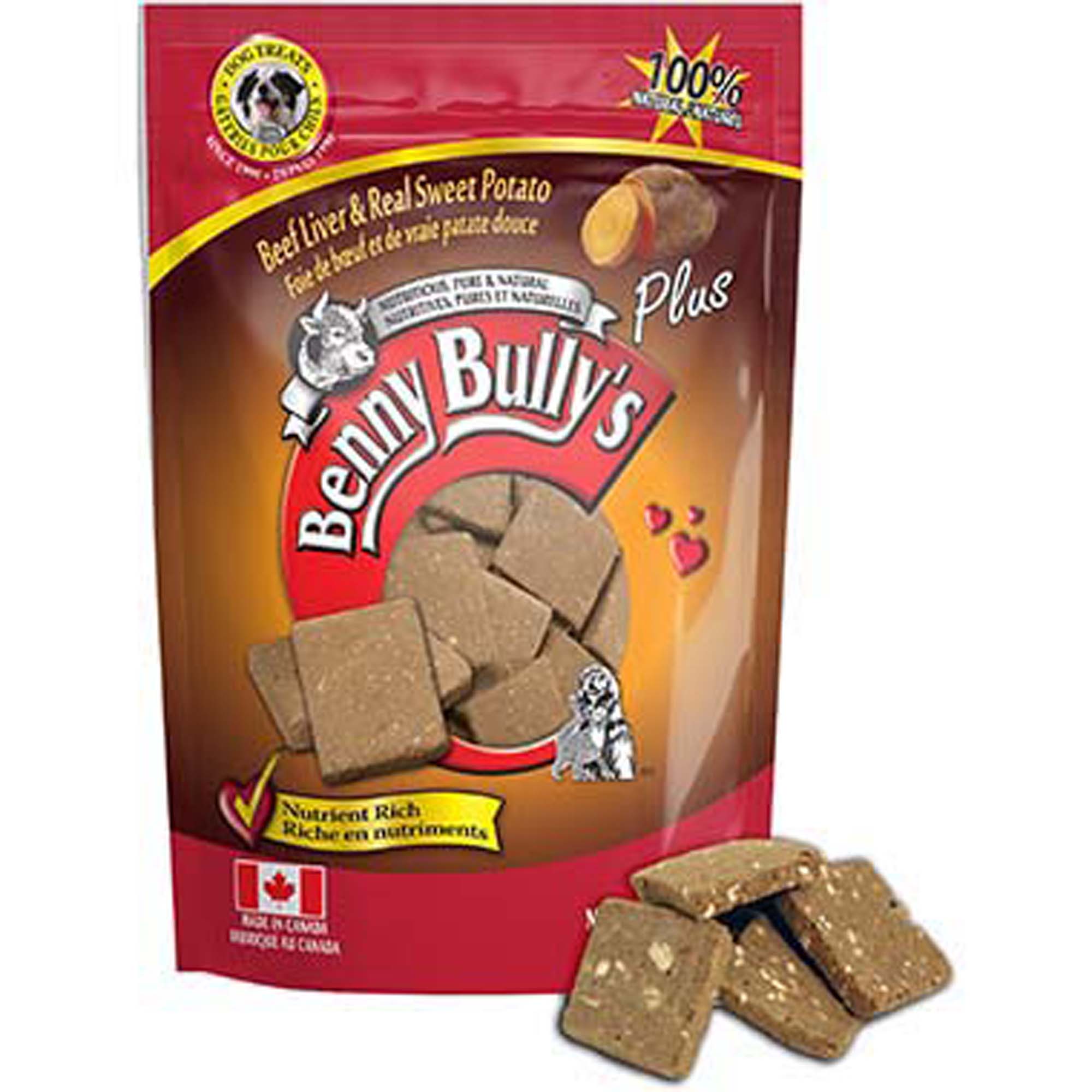 Benny Bully's Beef Liver Plus Dog Treats - Cranberry