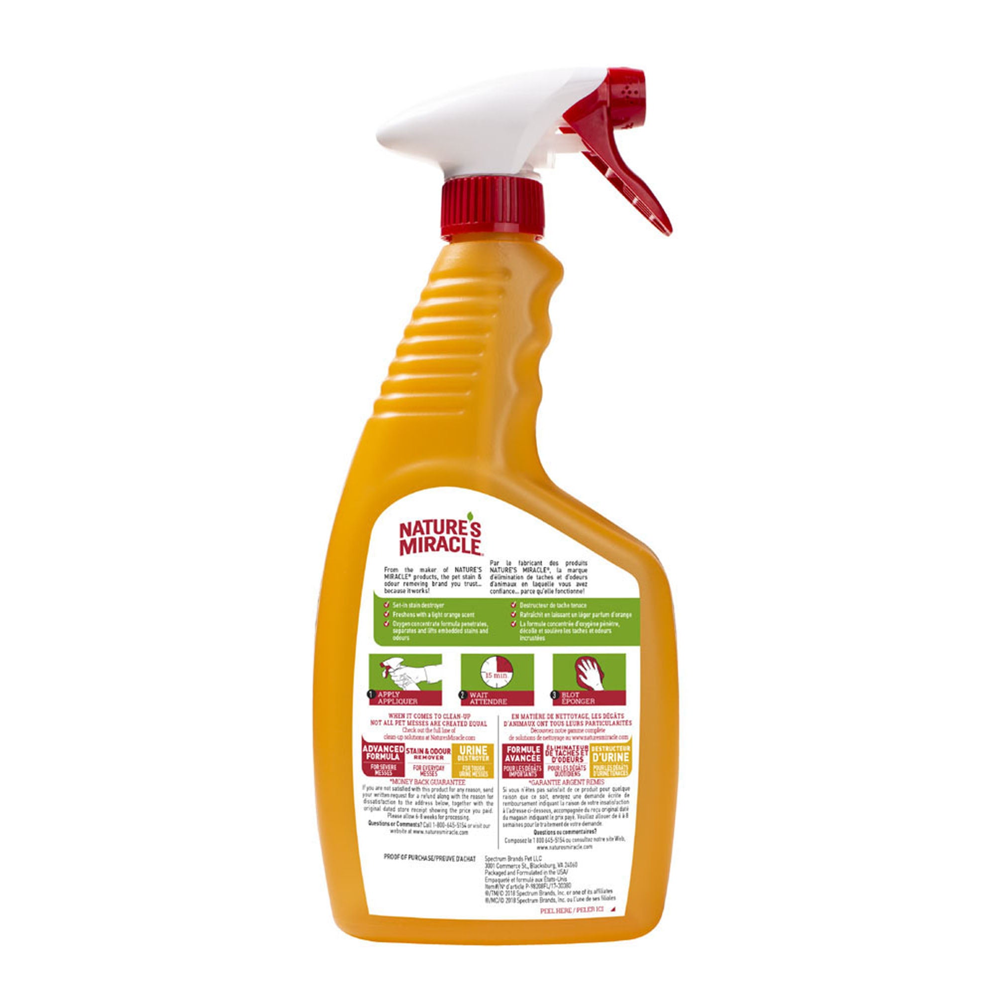Nature's Miracle Orange Oxy Spray For Cats