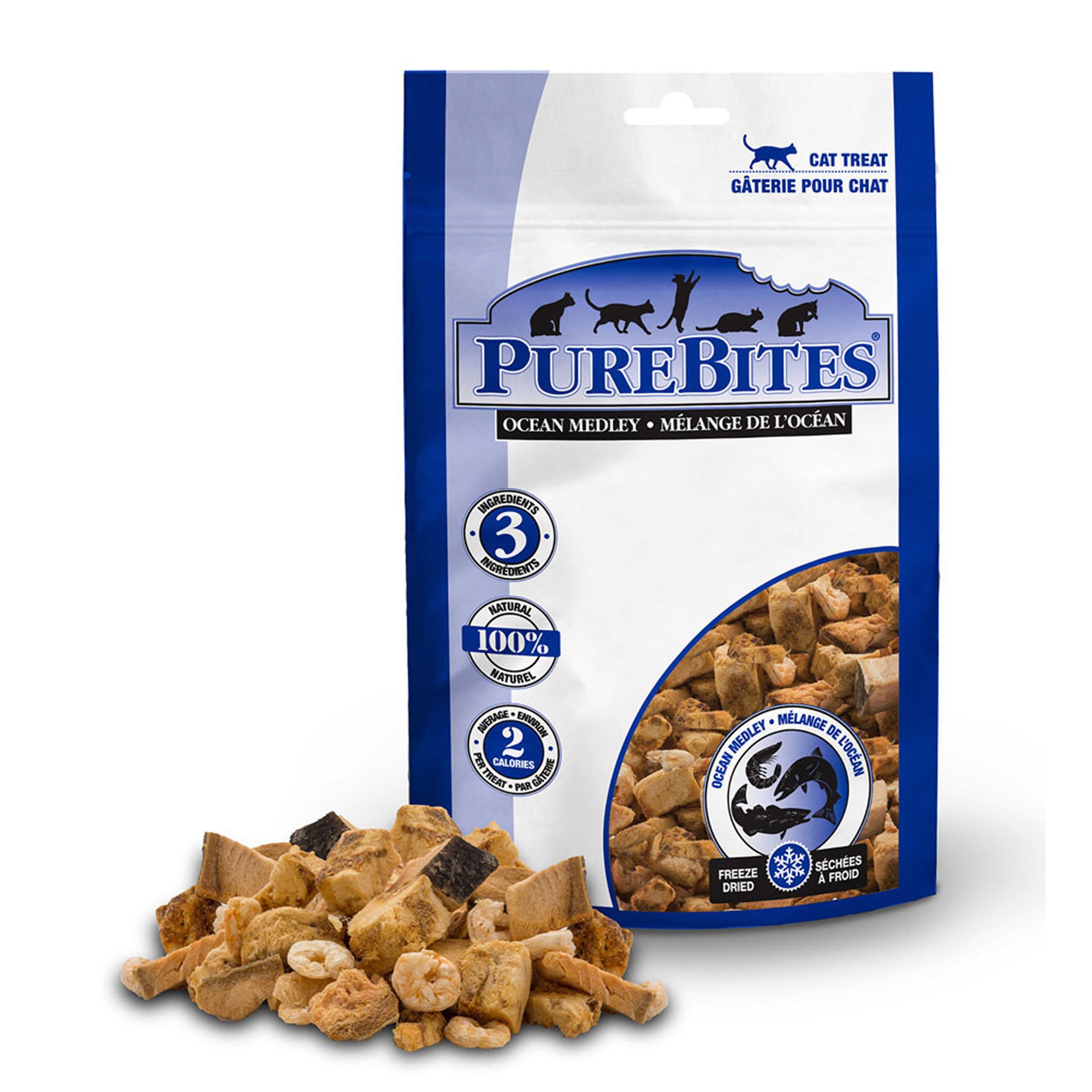 PureBites Freeze Dried Treats Ocean Medley For Cats