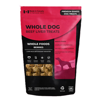 Whole Dog Beef Liver Treats Berries