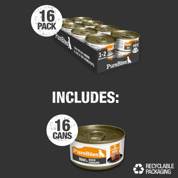 PureBites Duck Pate for Dogs