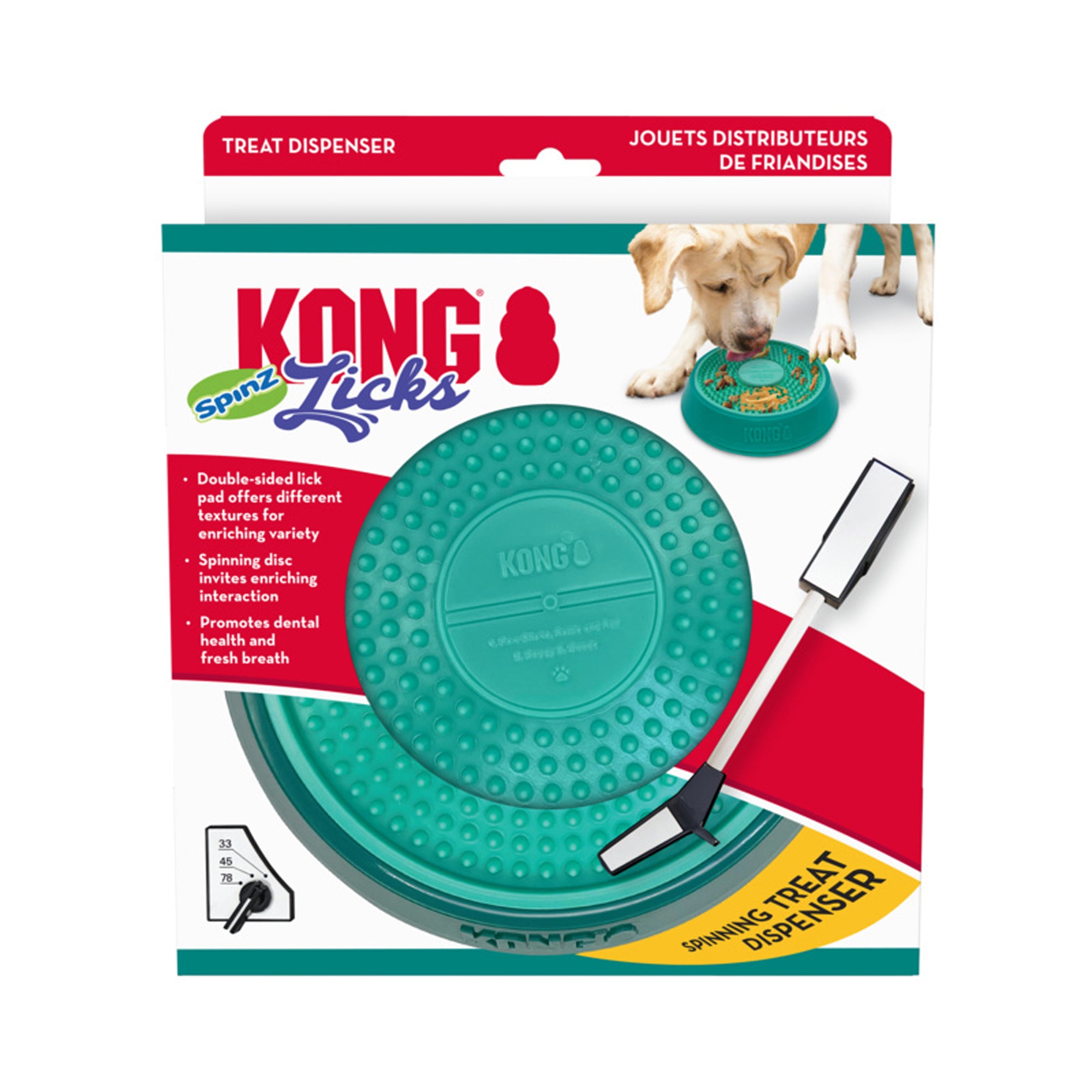 KONG Licks Spinz Treat Dispenser