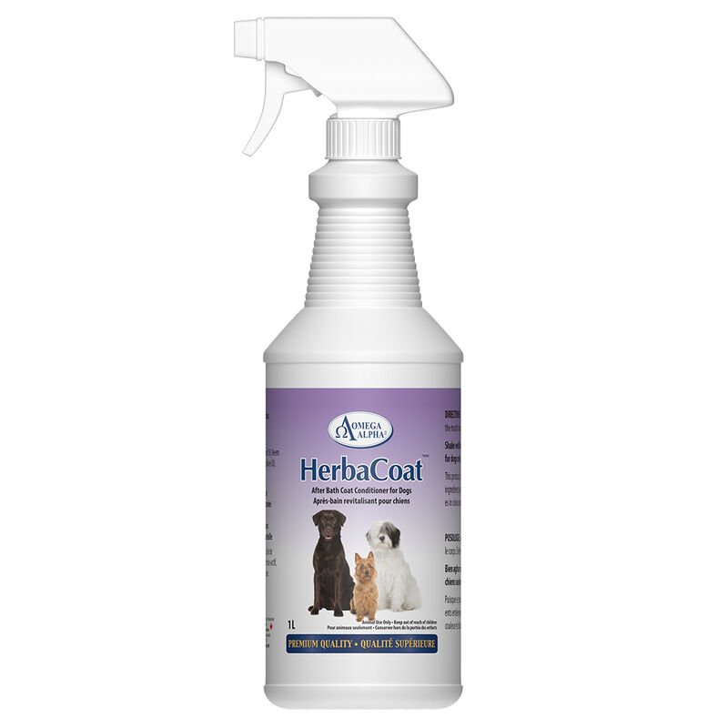 Omega Alpha HerbaCoat After Bath Coat Conditioner for Dogs