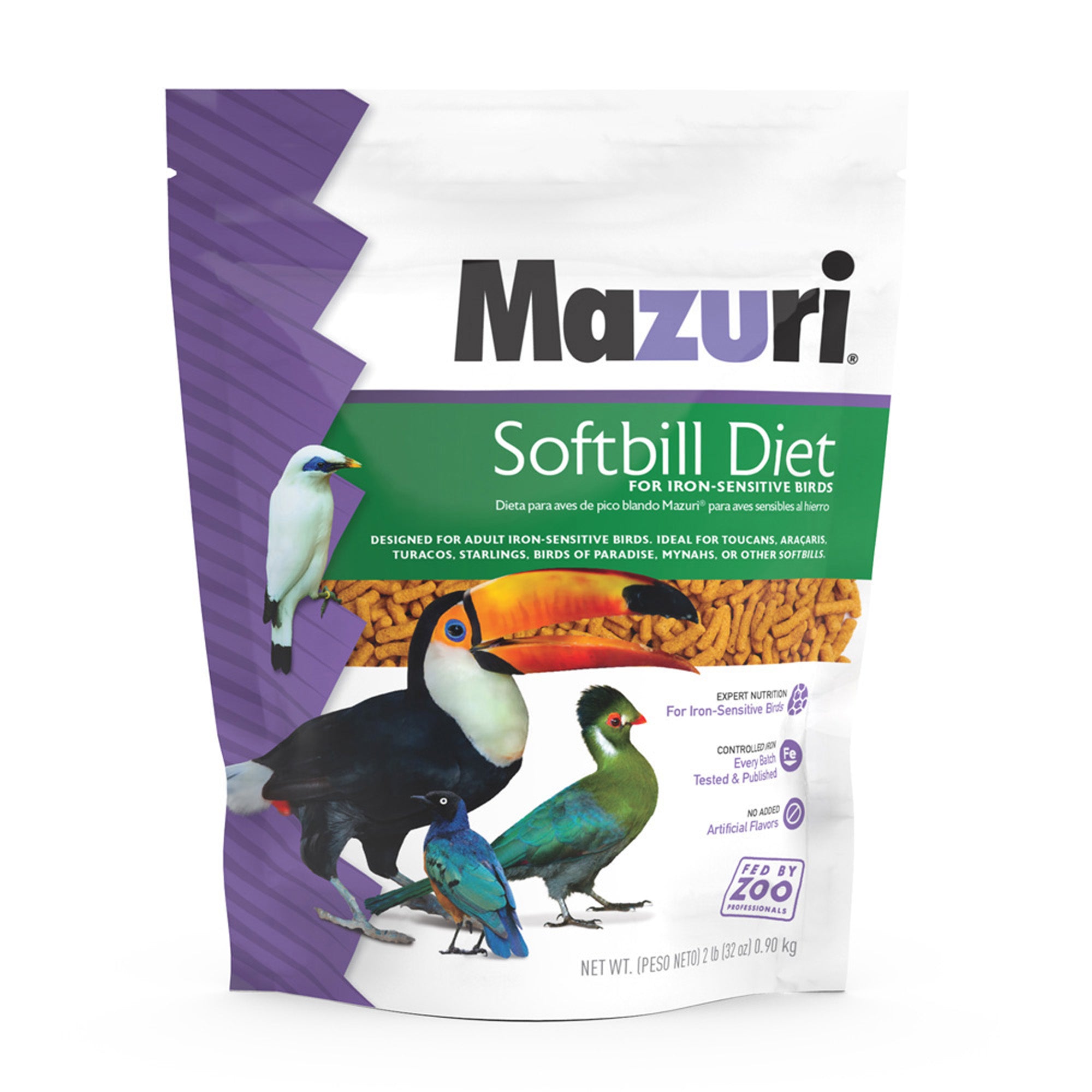 Mazuri Softbill Diet for Iron-Sensitive Birds