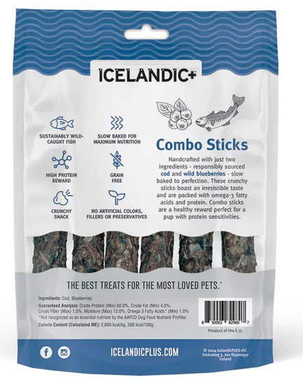 Combo Sticks Treats For Dogs - Cod & Spinach