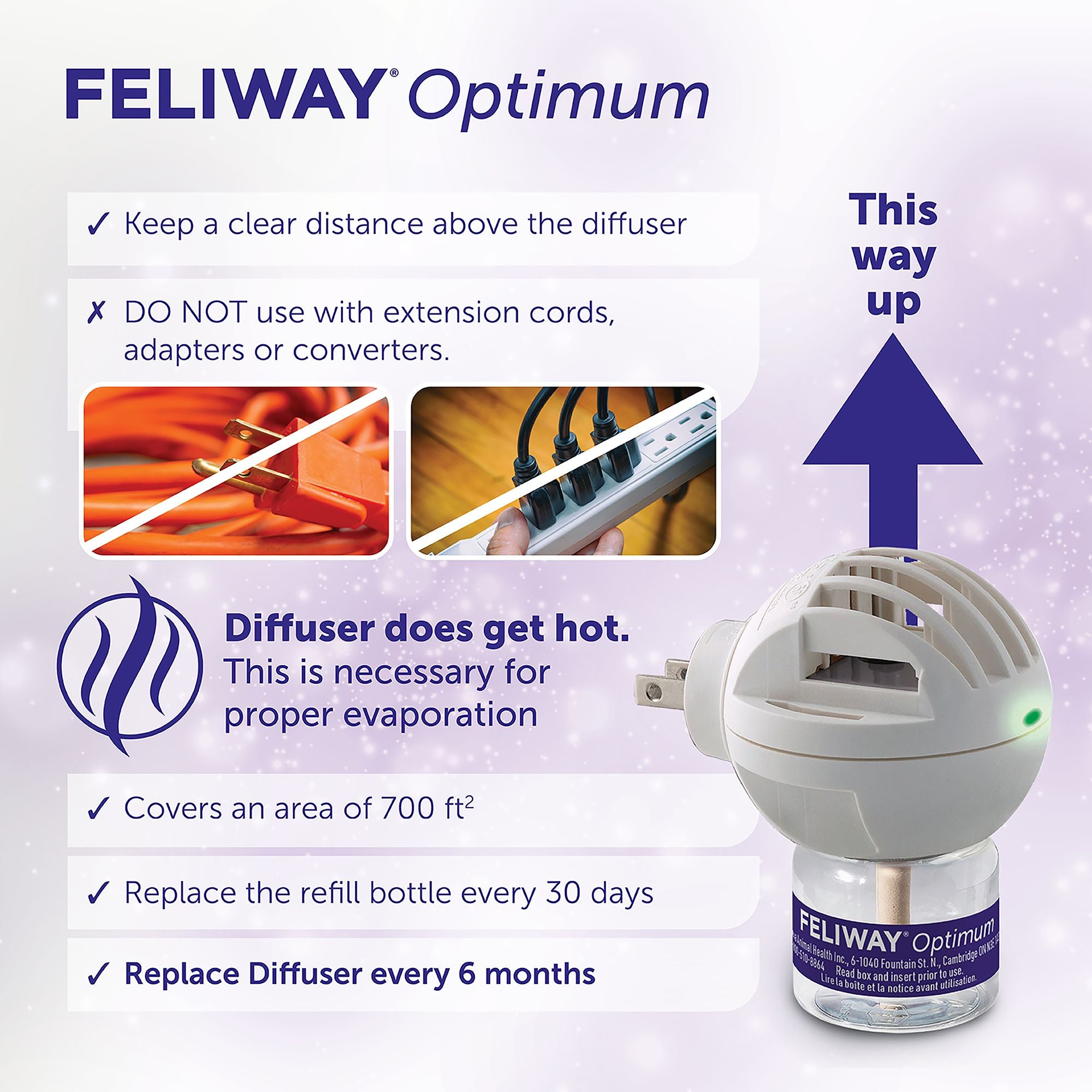 Feliway Optimum Calming Diffuser Refill For Cats