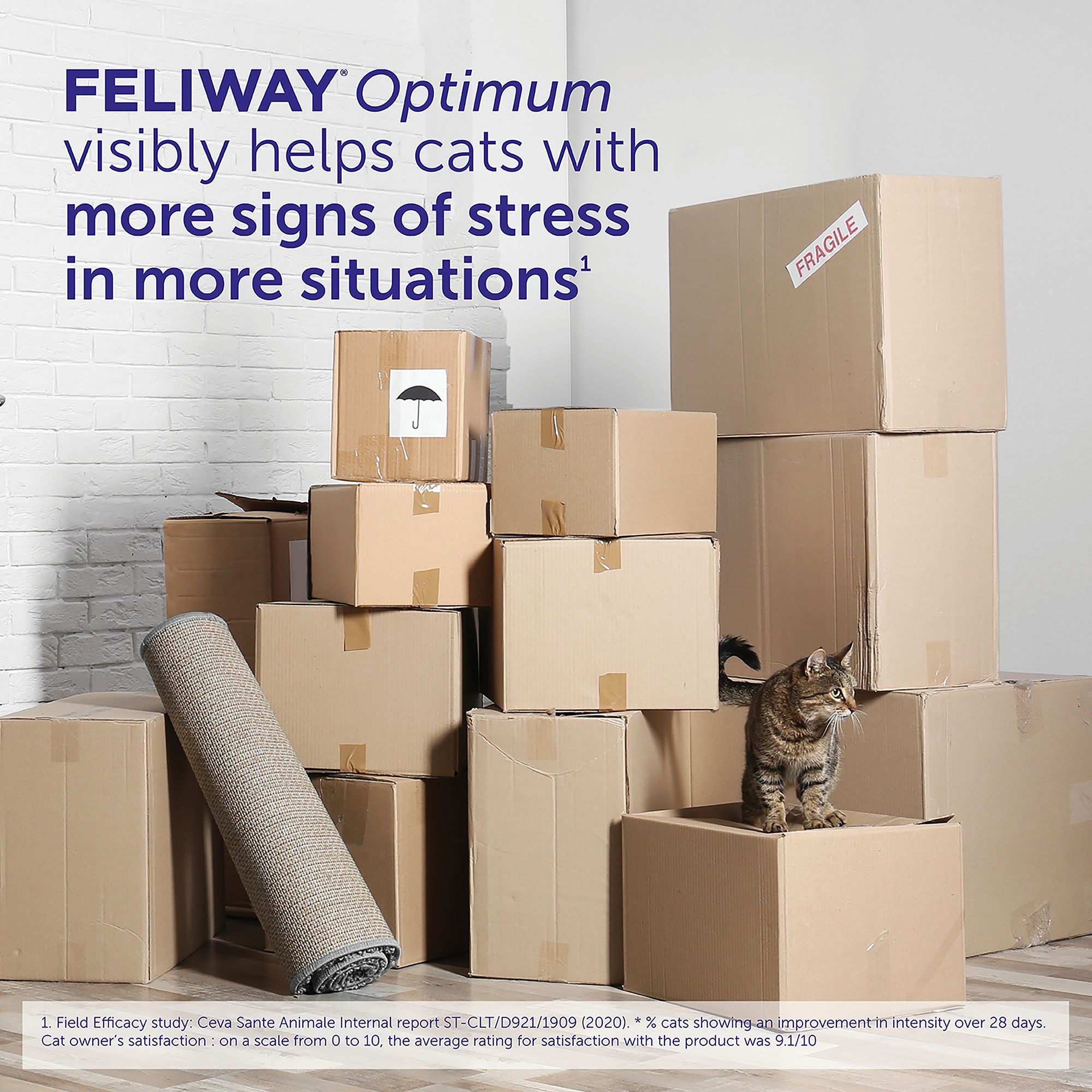 Feliway Optimum Calming Diffuser Refill For Cats