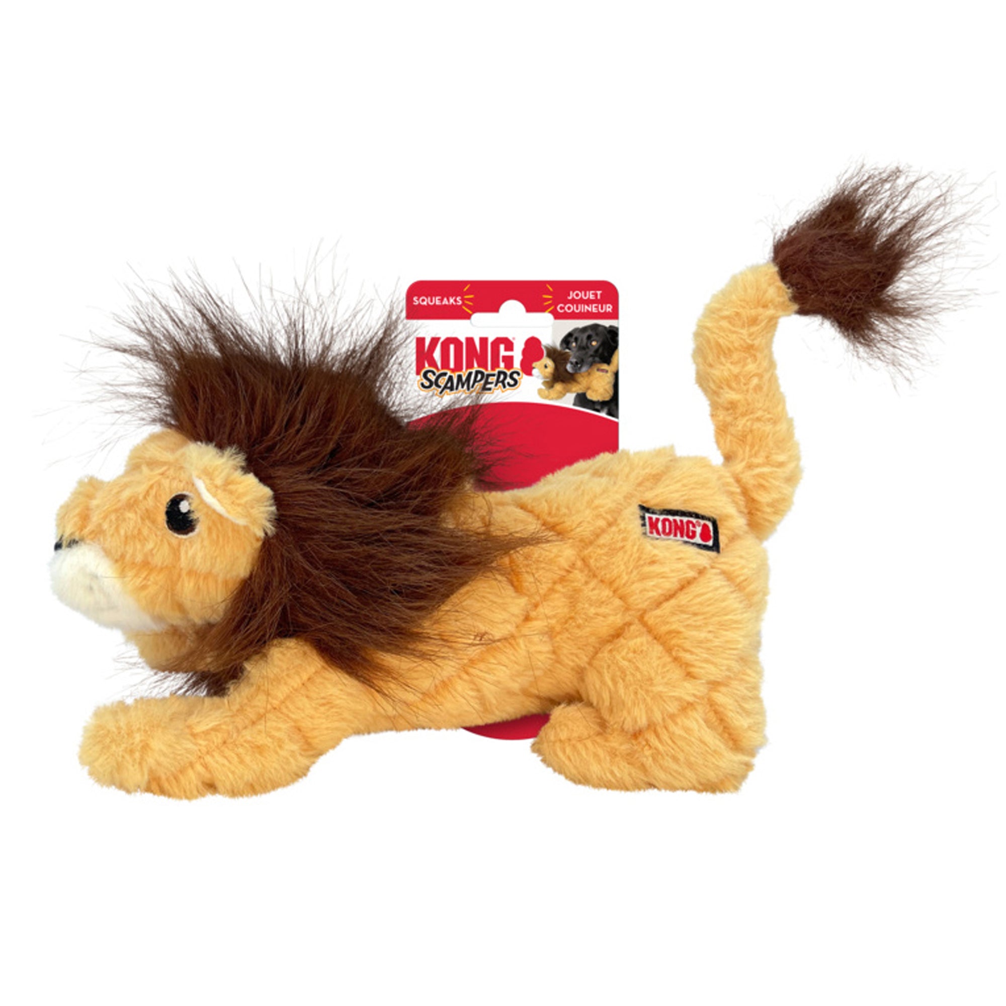 Scampers Lion Plush Dog Toy