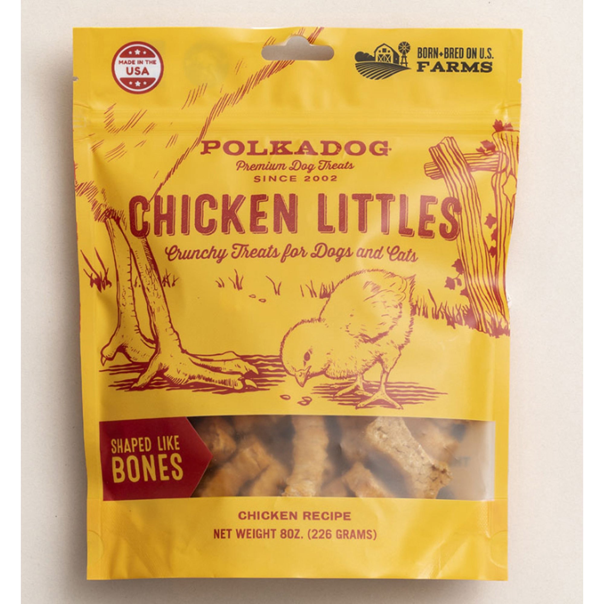 Polkadog Chicken Littles Bone Shaped Treats For Dogs
