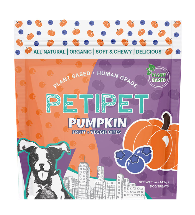 Petipet Pumpkin Bites Treats For Dogs - %Single%