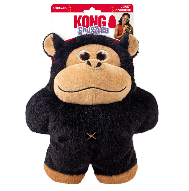 KONG Snuzzles Gorilla Squeaker Dog Toy