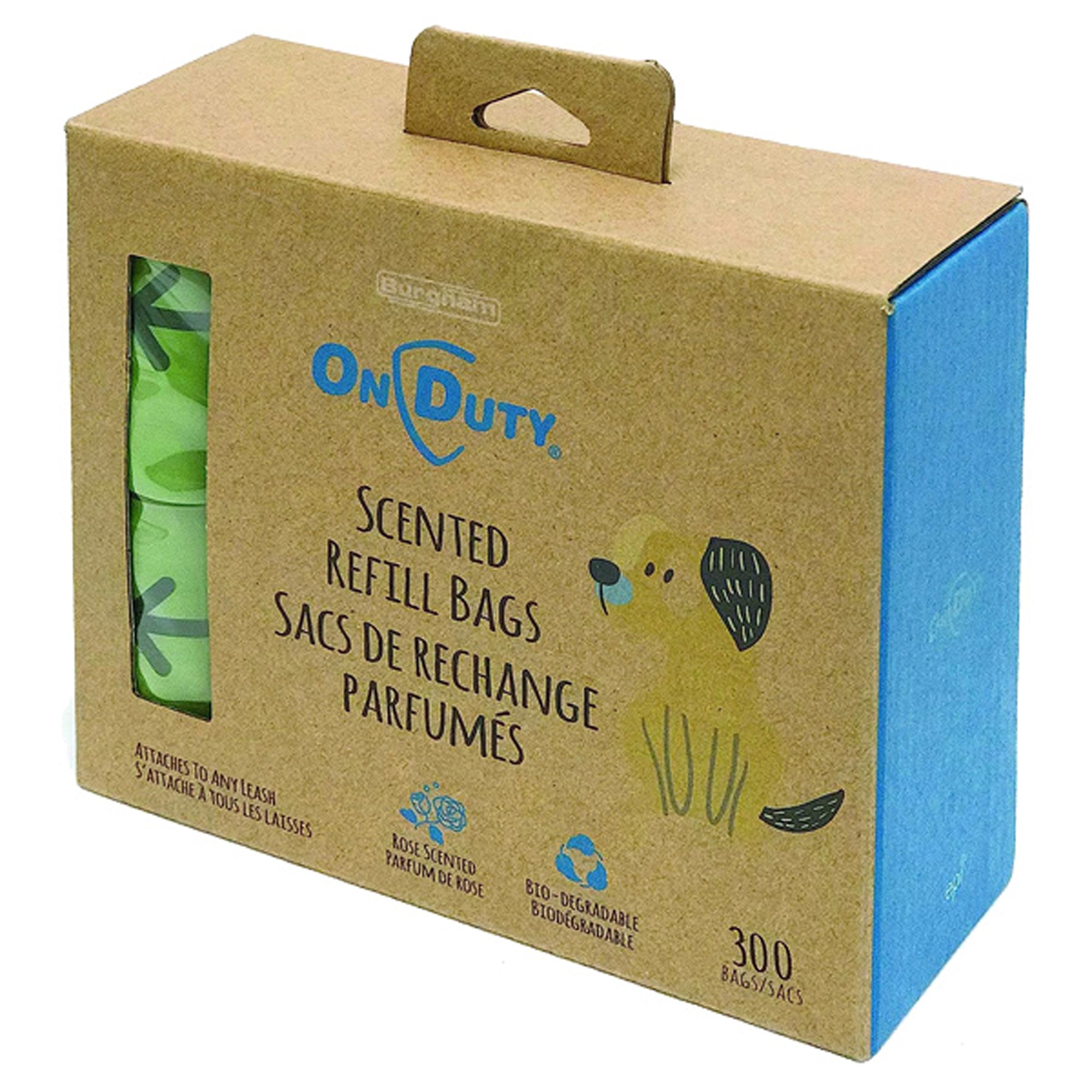 On Duty Poop Bags Refill 15 Count Per Roll