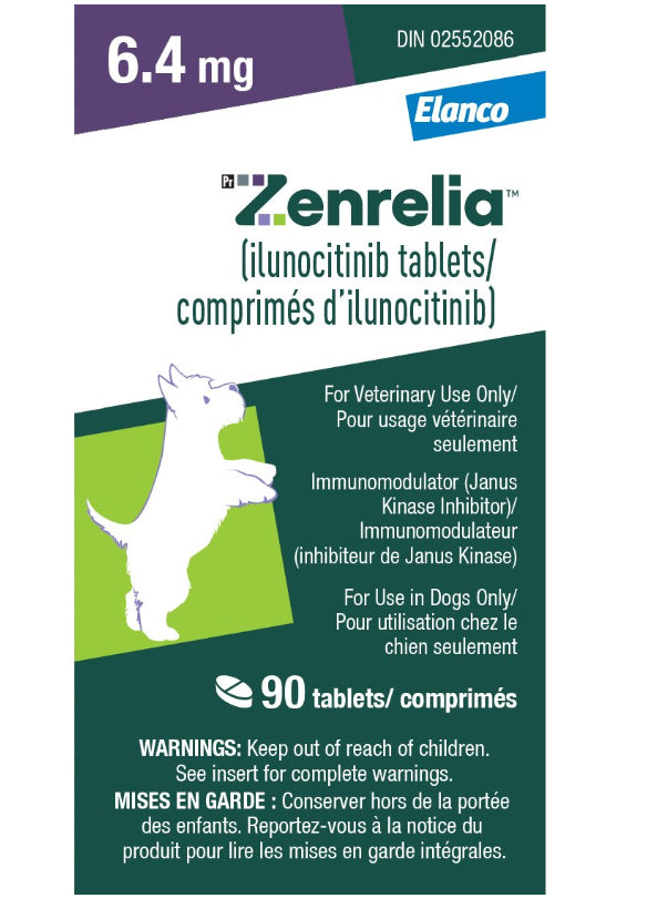 Zenrelia (Ilunocitinib) Allergy Relief Tablets for Dogs