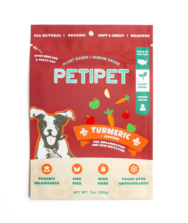 Petipet Turmeric & Curcumin Treats For Dogs