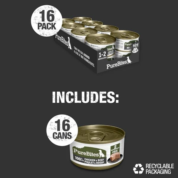 PureBites Chicken & Beef Pate for Dogs