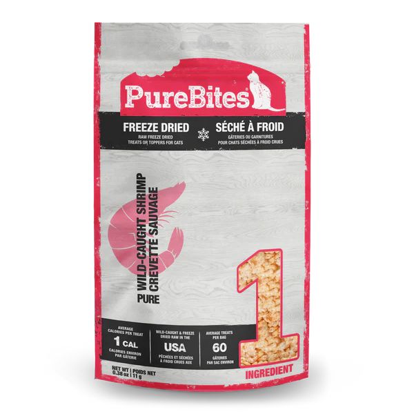 PureBites Freeze Dried Wild-Caught Shrimp Treats For Cats