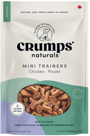 Crumps' Naturals Soft & Chewy Chicken Mini Trainers for Dogs