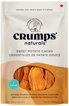 Crumps' Naturals Friandises à mâcher à la patate douce pour chiens