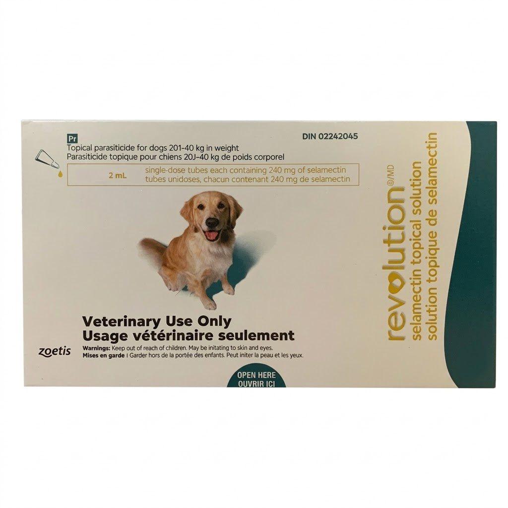 Solution topique Revolution (selamectin) pour chiens