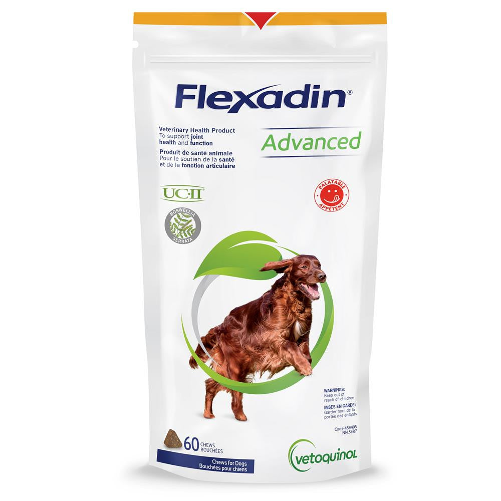 Flexadin Advanced Healthy Joint Health Supplement Chews With Boswellia For Dogs