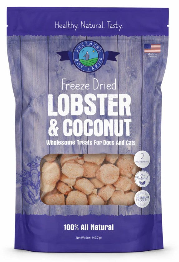 Shepherd Boy Farms Freeze Dried Lobster & Coconut For Cats & Dogs