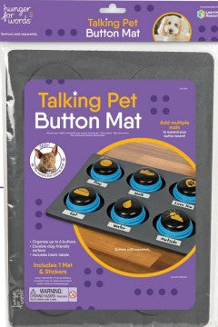 Brightkins Hunger for Words Talking Pet Button Mat