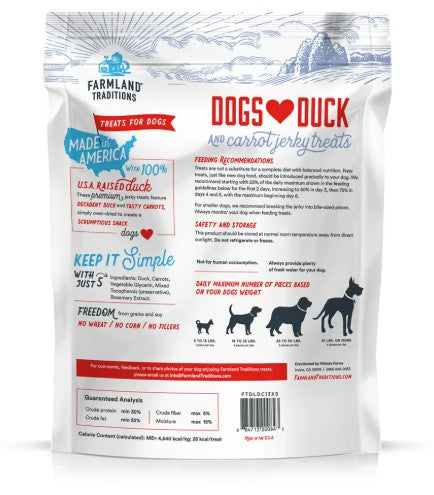 Farmland Traditions Dogs Love Duck & Carrot Treats