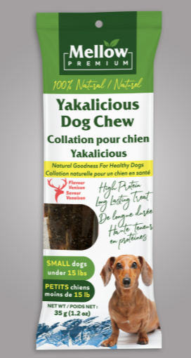 Mellow Premium Yakalicious Dog Chew - Venison Flavor