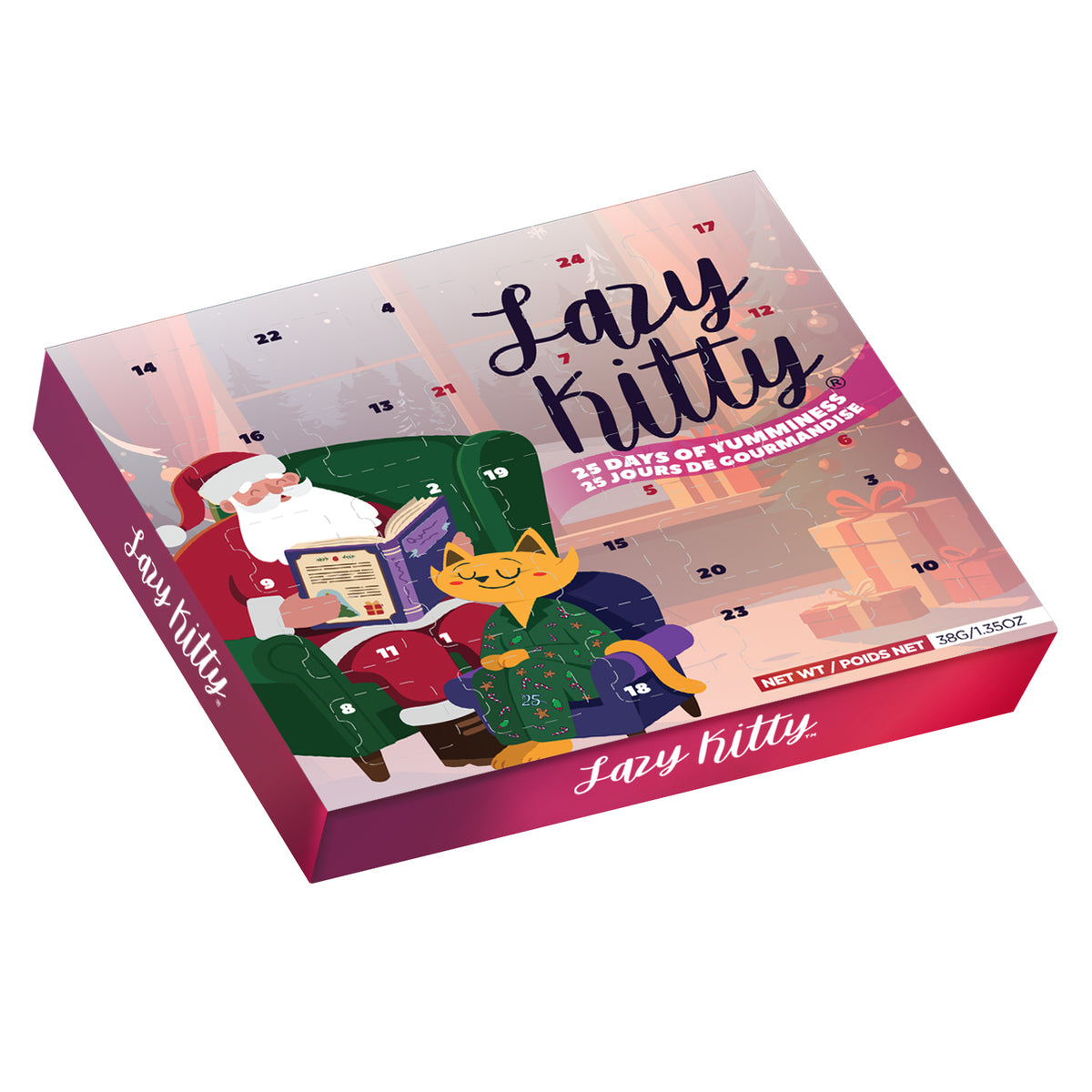 Great Jack's Lazy Kitty 25-Days Treats Advent Calendar for Cats